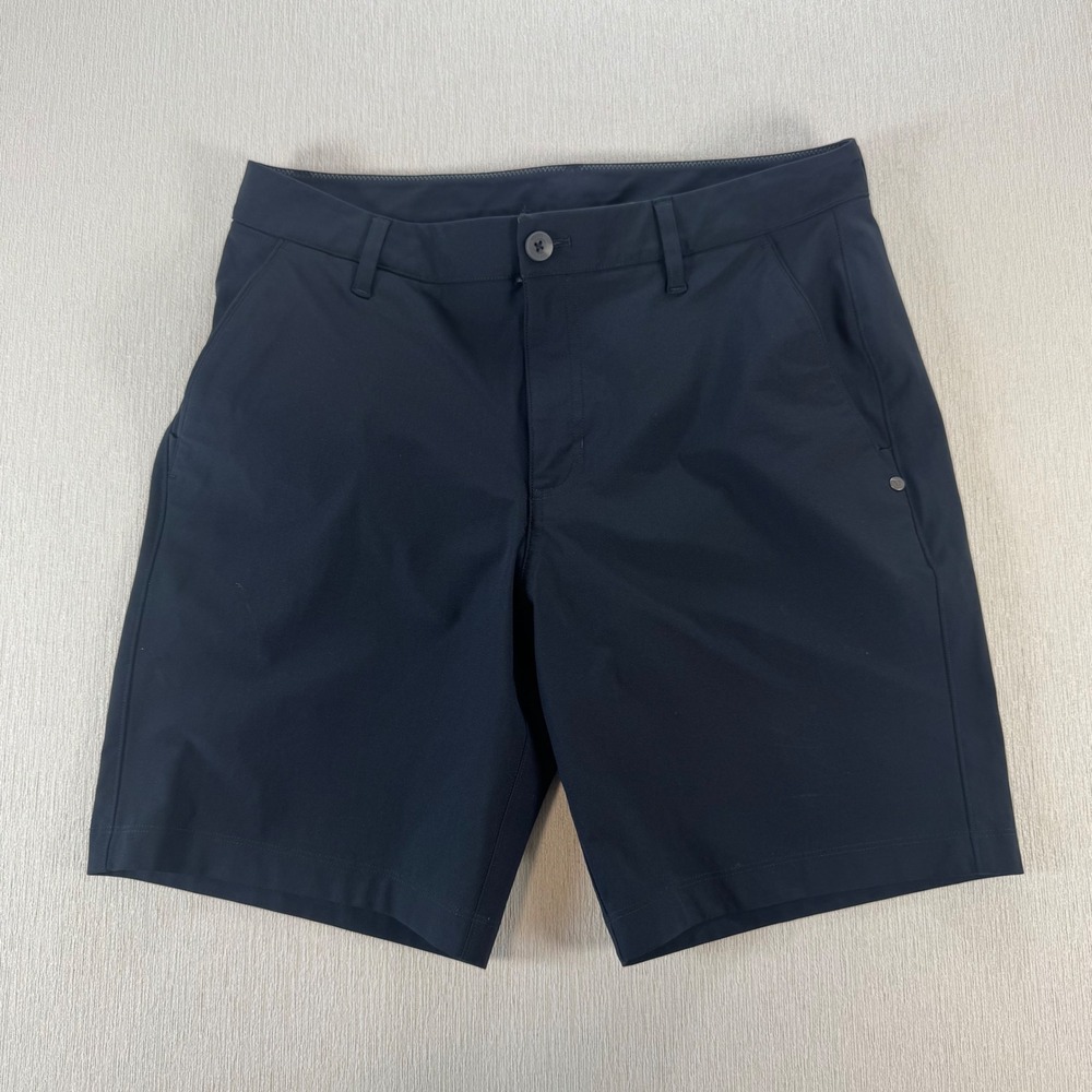 Vuori Aim Shorts Mens 32 Black Performance Chino V379 Golf Travel Stretch NWOT